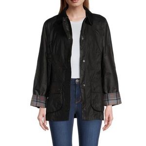 Women’s Barbour Black Wax Jacket
